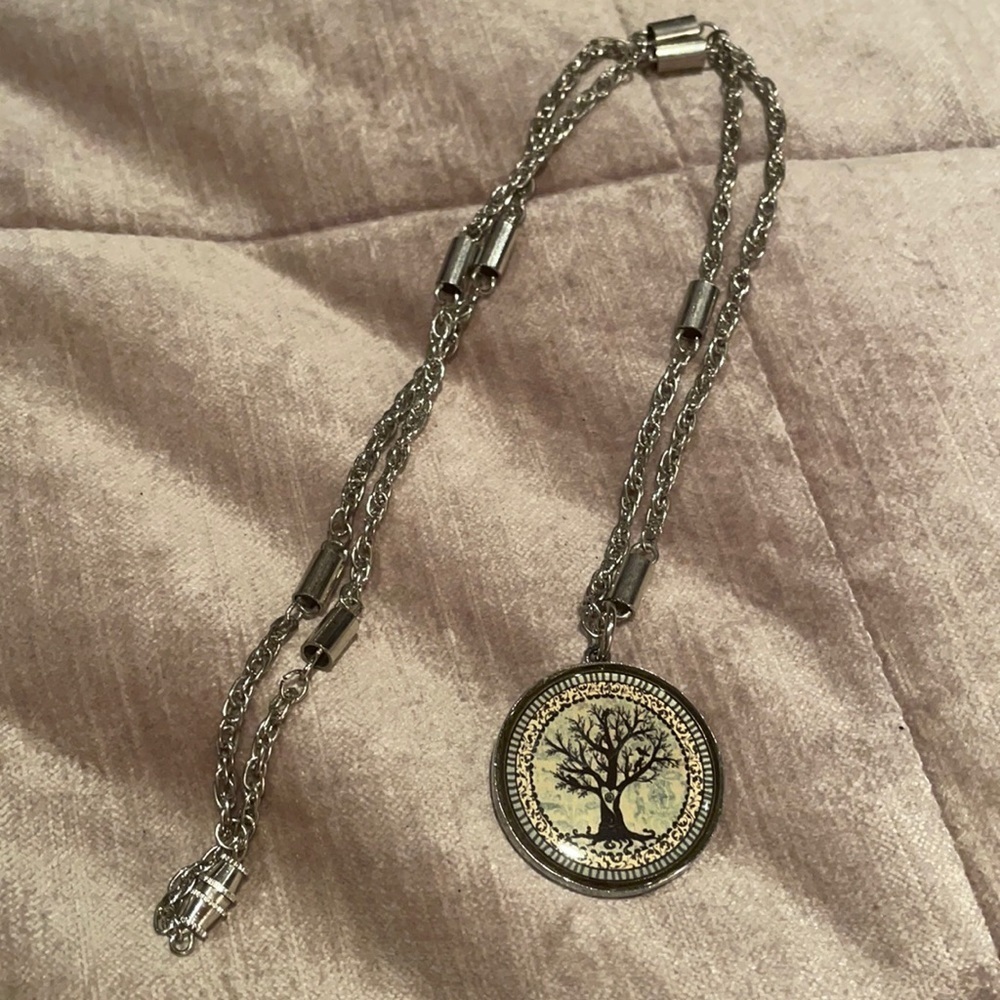 TREE of Life Peace Pendant Necklace “peace comes from within one’s soul” quote